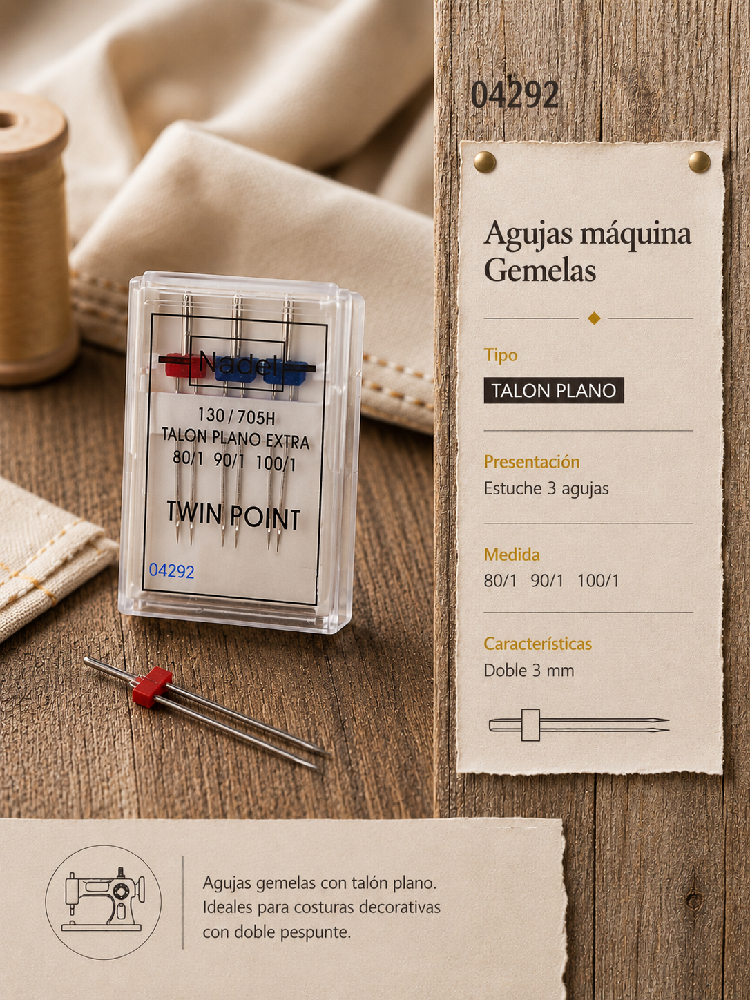 AGUJAS GEMELAS