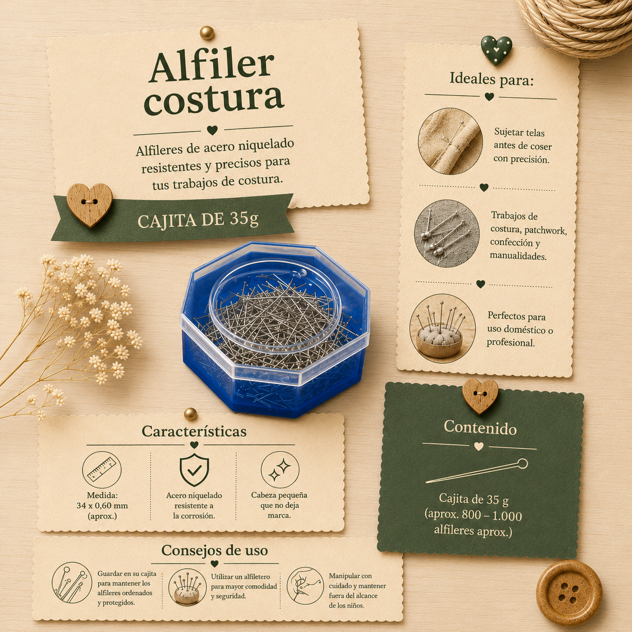 ALFILERES COSTURA