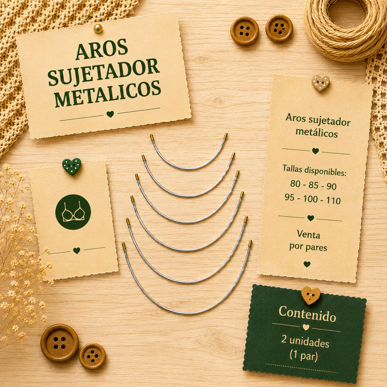 AROS SUJETADOR